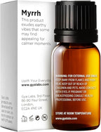 Gya Labs Myrrh Essential Oil - 0.34 Fl Oz - for Hair, Skin, Diffuser, Aromatherapy & DIY Candle Making Scent