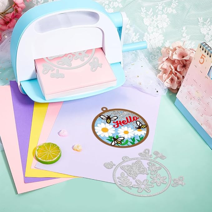 GLOBLELAND Insect Background Shaker Cutting Dies for Card Making Bee Butterfly Dragonfly Shaker Cut Die for DIY Scrapbooking Journal Embossing Paper Craft Decor