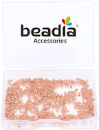 Rose Gold Plated Round Spacer Beads 2mm 600pcs for Jewelry Making Findings Non Tarnish
