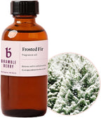 Bramble Berry Frosted Fir Fragrance Oil 2 oz | Fresh Evergreen Winter Scent for Soap Making, Candles, Lotion, Bath Bombs & Perfume | Skin Safe, Vegan, Paraben & Phthalate Free