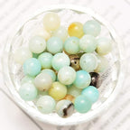 NCB 100pcs 10mm Mixedcolor Amazonite Beads Natural Semi Precious Beads Round Smooth Gemstones Loose Spacer Beads Charms for Necklaces Bracelets Jewelry Making (Mixedcolor Amazonite, 10mm 100Beads)