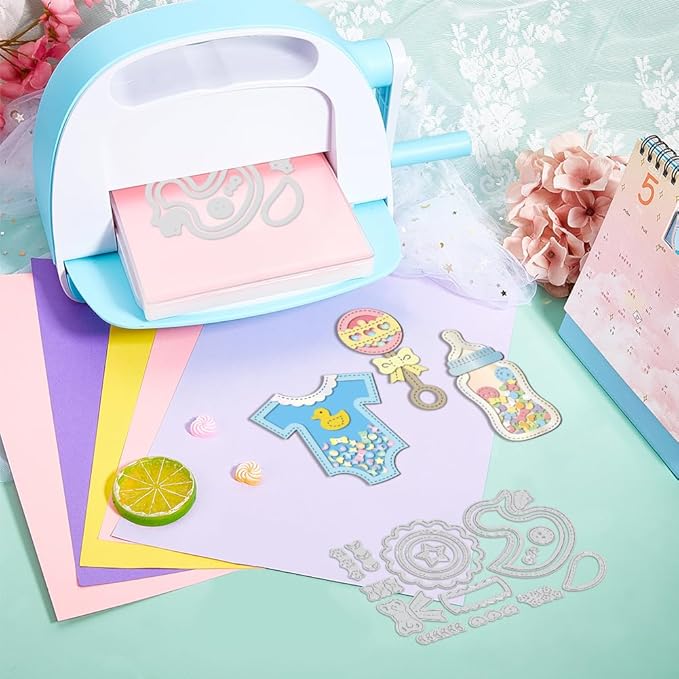 GLOBLELAND Infant Cloth Shaker Cutting Dies for Card Making Duck Shaker Cut Die for DIY Scrapbooking Journal Embossing Paper Craft Decor