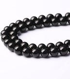 38pcs 10mm AAAA Natural Black Tourmaline Gemstone Beads Round Loose Beads for Jewelry Making DIY Bracelet Necklace