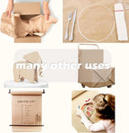 SMART&CASUAL 15" x 450" (37.5') Kraft Paper Roll for Art Craft Supplies Gift Wrapping Moving Packing Kids Painting Drawing Paint Easel Poster Chart Paper (Lake Blue, 15" W x 450" L (37.5'))