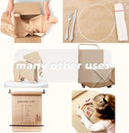 SMART&CASUAL 15" x 450" (37.5') Kraft Paper Roll for Art Craft Supplies Gift Wrapping Moving Packing Kids Painting Drawing Paint Easel Poster Chart Paper (Coffee, 15"W x 450"L (37.5'))