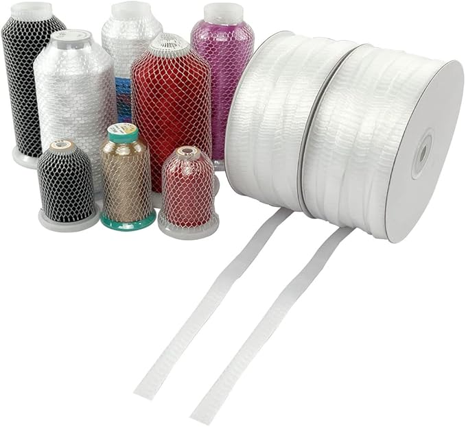 40Yards 1cm Wide Thread Net Spool Saver for Different Sizes of Embroidery Sewing Quilting and Serger Thread Spools/Cones (40Yards)