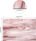 MECCANIXITY Stained Glass Sheet Mosaic Tile 7.9 Inch x 5.9 Inch Light Brown Stained Glass Sheets for Crafts DIY, Art Project