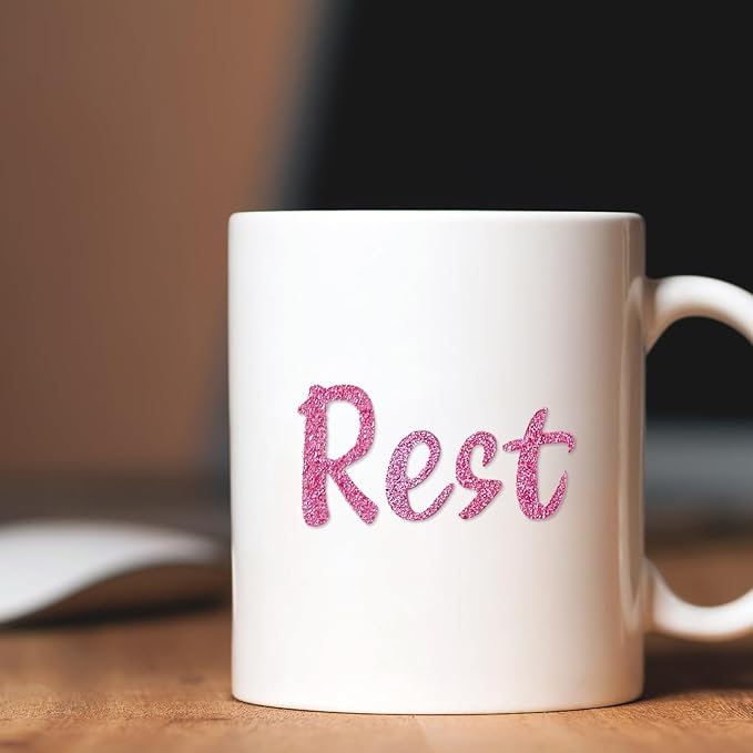 810 Pieces 10 Sheets Self-Adhesive Glitter Letter Stickers, Alphabet Number Stickers for Mailbox, Notebook, Window, Classroom Decor, Door, Business, Address Number (Pink,1 Inch)