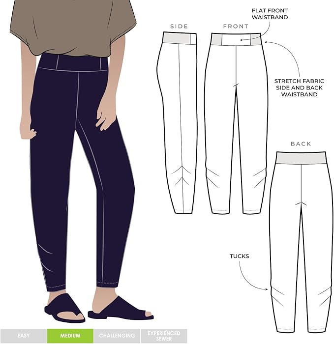 Style Arc Sewing Pattern - Daphne Pant (Sizes 04-16)