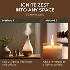 Gya Labs Grapefruit Essential Oil - 0.34 Fl Oz - for Hair, Skin, Diffuser, Aromatherapy & DIY Candle Making Scent