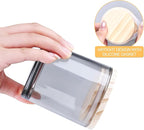 8 OZ Thick Candle Jars for Making Candles 15 Pcs, Gray Empty Jars with Wood Lids for Candle Making, Sample Container,Clear Gray