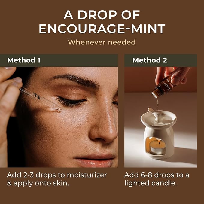 Gya Labs Spearmint Essential Oil - 0.34 Fl Oz - for Hair, Skin, Diffuser, Aromatherapy & DIY Candle Making Scent