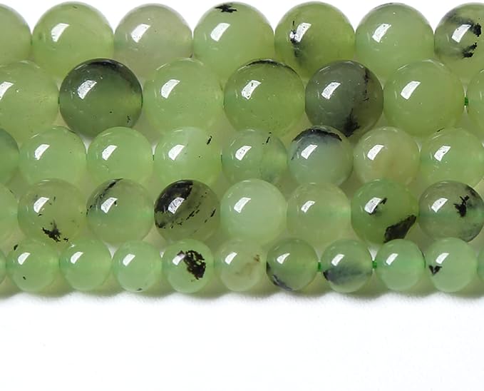 4MM 86PCS Natural Stone Prehnite Jade Loose Beads for Jewelry Making DIY Bracelet Necklace