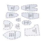 Memory Bear Sewing Pattern, 12 Inch DIY Doll Making Kit with Acrylic Template for Craft Lovers, Easy Sewing Project for Beginners