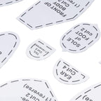 Keenso 10pcs Memory Bear Sewing Patterns Template,Bear Sewing Template Set for Sewing (L 15inch)