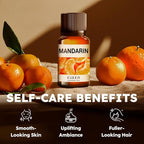 KUKKA Mandarin Essential Oils - 0.34 Fl Oz - for Hair, Skin, Diffuser, Aromatherapy & DIY Soap Making Scent
