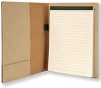Small 7" X 9" Portfolio Notepad, Monarch Butterfly, Personalized Engraving Included (Light Brown)