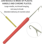 kingsea Latch Hook Kits DIY Crochet Needlework Crafts Color Printed Rug Cover Cushion Carpet, Latch Hook Kits for Adults Teen Home Decoration - 20"X 15"