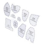 Memory Bear Sewing Pattern, 12 Inch DIY Doll Making Kit with Acrylic Template for Craft Lovers, Easy Sewing Project for Beginners