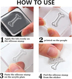 CHGCRAFT Cute Corgi Pets Clear Stamp Dogs House Playing Transparent Handicraft Stamps for DIY Scrapbooking Photo Album Decorative Cards Making, 6.3x4.3inch