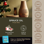 Gya Labs Spruce Essential Oil - 0.34 Fl Oz - for Hair, Skin, Diffuser, Aromatherapy & DIY Candle Making Scent