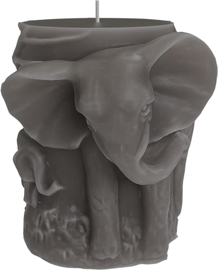 Elephant Cylinder Animal Resin Casting Silicone Mold for Home Decor & Candle Making Wave Spiral Mold