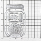 DzIxY Delicious Bottle Strawberry Metal Cutting Dies for Card Making Embossing Paper Die Cuts Sets Album Scrapbooking Templates Stencils Storage Pockets