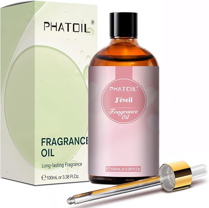 PHATOIL J'éveil Fragrance Oils for Aromatherapy, 3.38FL.OZ Diffuser Oils for Home, Perfect for Aromatherapy, Humidifiers, Yoga, DIY Candle and Soap Making - 100ml