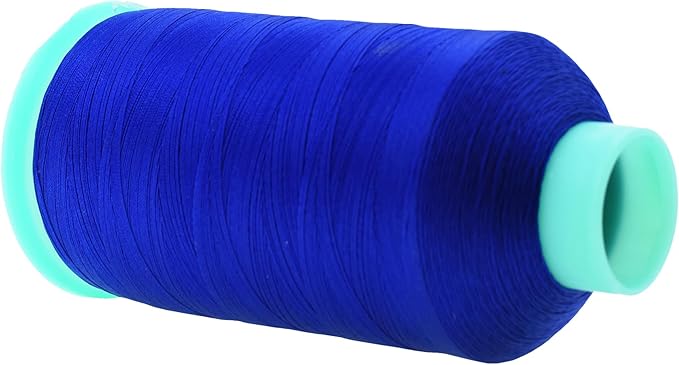 Mandala Crafts Bonded Nylon Thread Royal Blue Heavy Duty Sewing Threads - 2843 YDs Size 46 210D T45 Tex 45 Thread for Leather Jeans Weaving Outdoor Marine Upholstery Threads