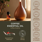 Gya Labs Coffee Essential Oil - 0.34 Fl Oz - for Hair, Skin, Diffuser, Aromatherapy & DIY Candle Making Scent