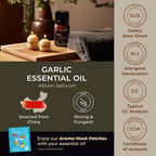Gya Labs Garlic Essential Oil - 0.34 Fl Oz - for Hair, Skin, Diffuser, Aromatherapy & DIY Candle Making Scent