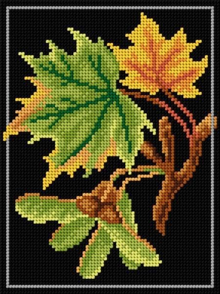 Wizardi Needlepoint Canvas for halfstitch Without Yarn Maple 3246F Orchidea