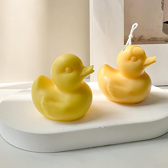 Duck Molds Duck Animal Resin Mold - Resin Casting Silicone Molds for Home Decor & Candle Making Wave Spiral Mold