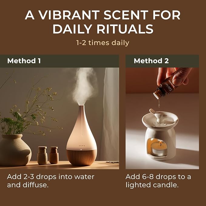 Gya Labs Tangerine Essential Oil - 0.34 Fl Oz - for Hair, Skin, Diffuser, Aromatherapy & DIY Candle Making Scent