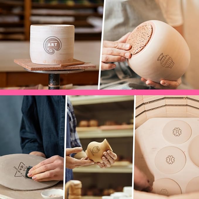 ORYG Custom Pottery Stamp - Personalized Pottery Stamp with Exclusive Logo Designs - The Ideal Gift for Ceramic Artists and DIY Craft Enthusiasts