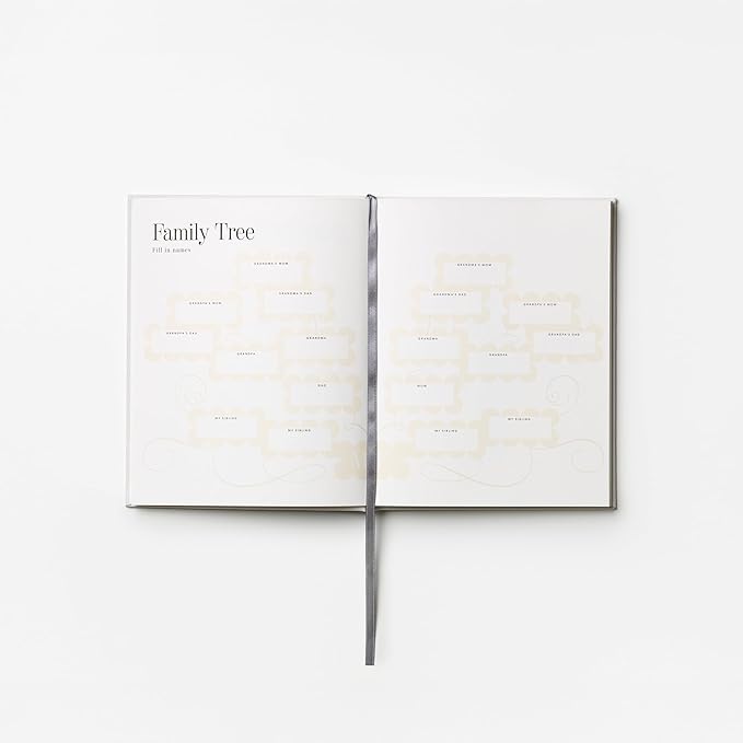 Printworks One Step At A Time – Baby Memory Book - 64-Page Photo album Keepsake with Slipcase - Premium Baby Book for Photos - Elegant Picture Organizer for Girls & Boys - Shelf-Display Ready Design