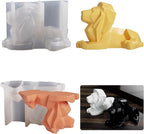 Abstract Lion Mold - Silicone Animal & Candle Mold for Resin, Clay & Cake Making - 3D Craft Supplies