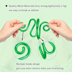 Juszok 3Pcs Handmade Crochet Tension Ring, Crochet Ring for Finger Crocheting，Yarn Tension Ring, Adjustable Companion Knitting Ring with Box Gifts for Crocheters Women(Green)