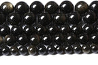 4MM 86PCS Natural Stone Golden Obsidian Loose Spacer Beads for Jewelry Making DIY Bracelet