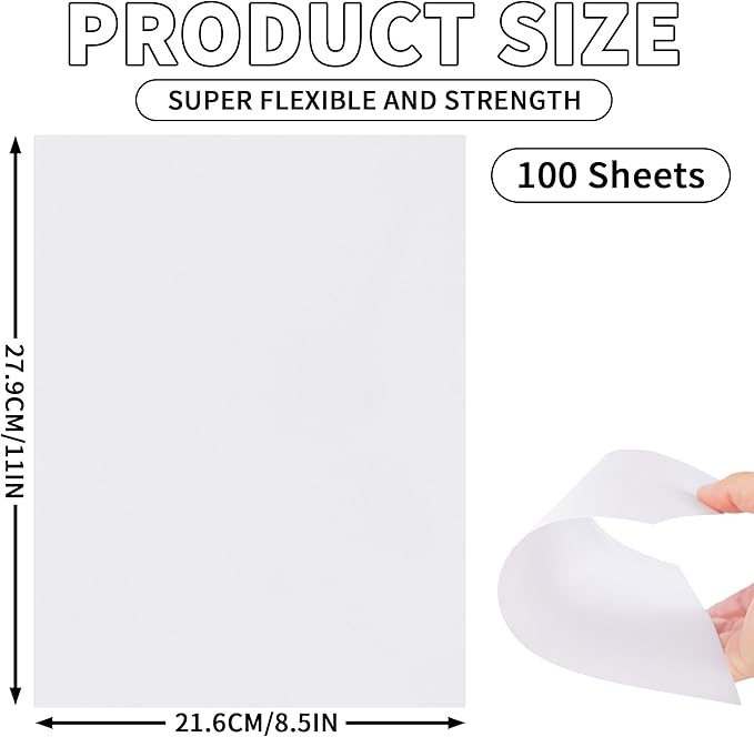 100 Sheets White Cardstock 8.5 X 11 Inches, 92lb/250gsm Heavy Weight Printer Thick Card Stock Paper, Construction Paper for Crafts and DIY Cards Making UAP24WH100