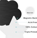 AUREUO Magnetic Mini Canvas Boards for Painting - 3 Inch 12 Pack Square, Hexagon, Circle, Star, Heart & Flower Shape Craft Art Gift, Tiny Painting Canvas Panel for Acrylic Paint & Markers