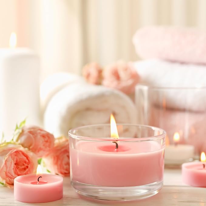 SHOWIN Thick Candle Jars for Making Candles 20 Pcs, 4 OZ Empty Jars with Wood Lids for Candle Making, Sample Container, Clear