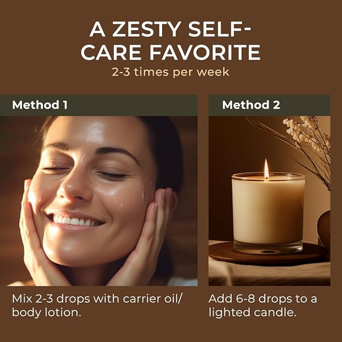 Gya Labs Lemon Essential Oil - 4 Fl Oz - for Hair, Skin, Diffuser, Aromatherapy & DIY Candle Making Scent