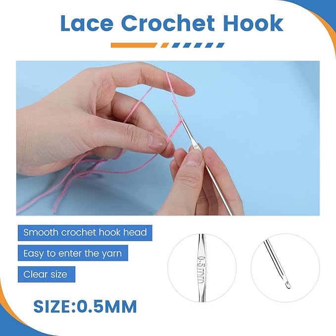 BUTUZE Tatting Shuttle Kit, 5 PCS Plastic Tatting Shuttle with Beading Needles Crochet Hooks Knitting Needles Big Eye Needles Tatting Needles for DIY Hand Lacemaking Craft Tool Weave Yarn Set