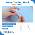 BUTUZE Tatting Shuttle Kit, 5 PCS Plastic Tatting Shuttle with Beading Needles Crochet Hooks Knitting Needles Big Eye Needles Tatting Needles for DIY Hand Lacemaking Craft Tool Weave Yarn Set