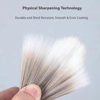 1 Inch Angled Paint Brushes - 12 Pack, Paint Brush Set with Ultra-Dense Soft Bristles for Smooth Finish, Trim & Detail Work - Edge Painting Tool