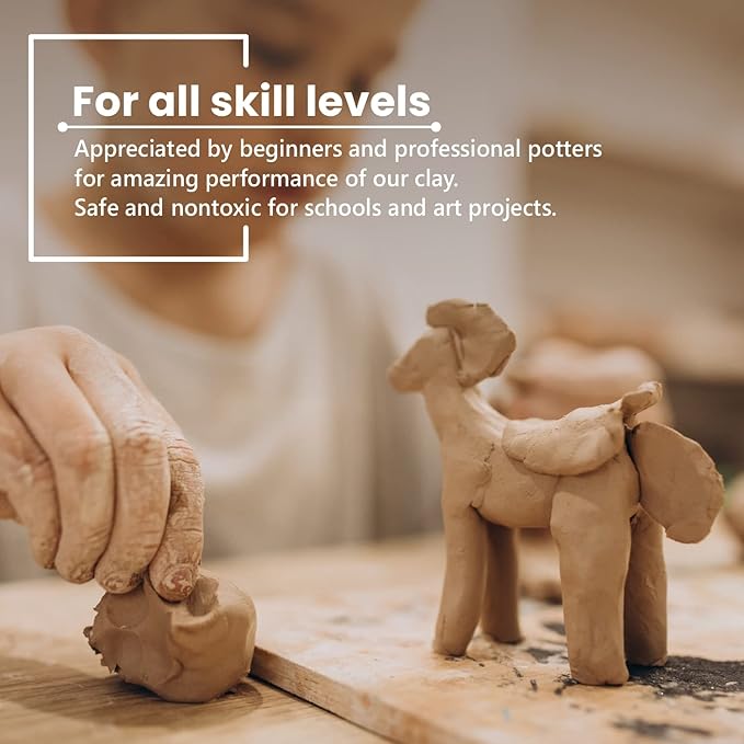 Old Potters Premium Air Dry Clay, Terra Cotta, 10 lbs