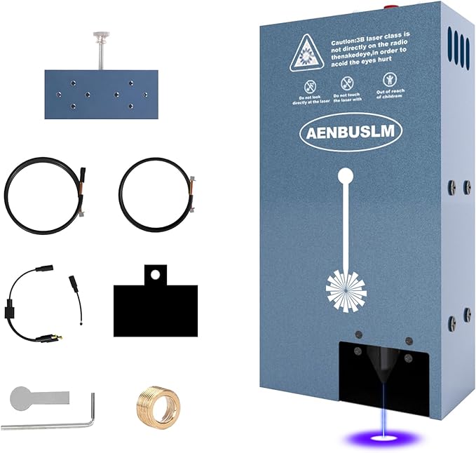 AENBUSLM 80W Laser Module,Built-in Air Assist,10W(10000mW) Output Power,Fixed-Focus,Double Ultra-Fine Compressed Spot CNC Carving DIY Laser Masterfor Laser Engraver Machine - Laser Class:lV