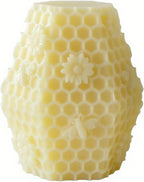 Honeycomb Cylinder Flower Succulent Peony Cylinder Candle & Resin Mold - Resin Casting Silicone Molds for Home Decor & Candle Making Wave Spiral Mold