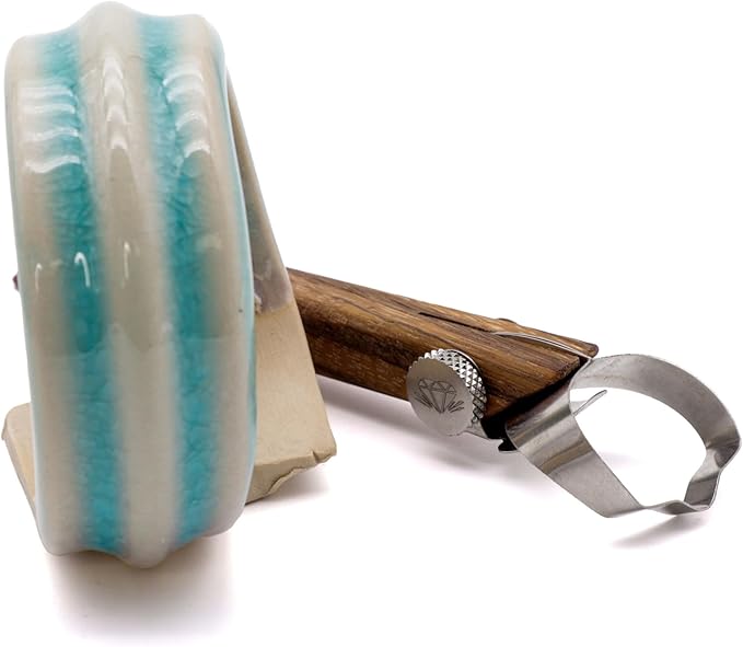 The Original DiamondCore Tools Handheld Extruder, Pottery Handle Making Tool, Clay Sculpting Tools, Slab Extruder Pottery Tool (R201 Sunrise XL)